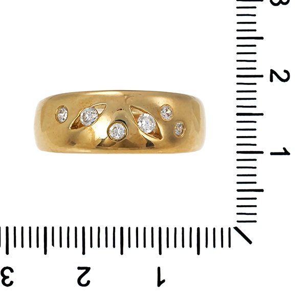 Ring, 8K, Gelbgold, Zirkonia