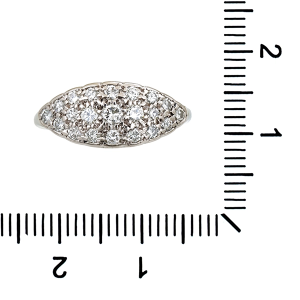 Diamantring, 18K, Weißgold, Brillanten 0,40 ct