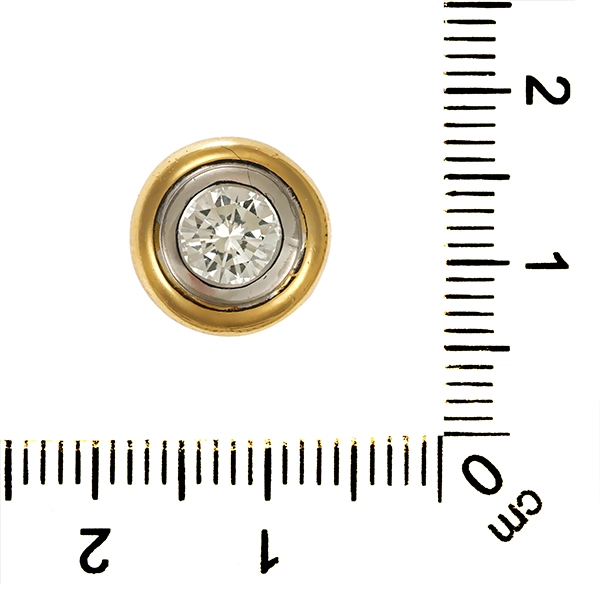 Anhänger, 18K, Gelb-/Weißgold, Brillant 0,69ct
