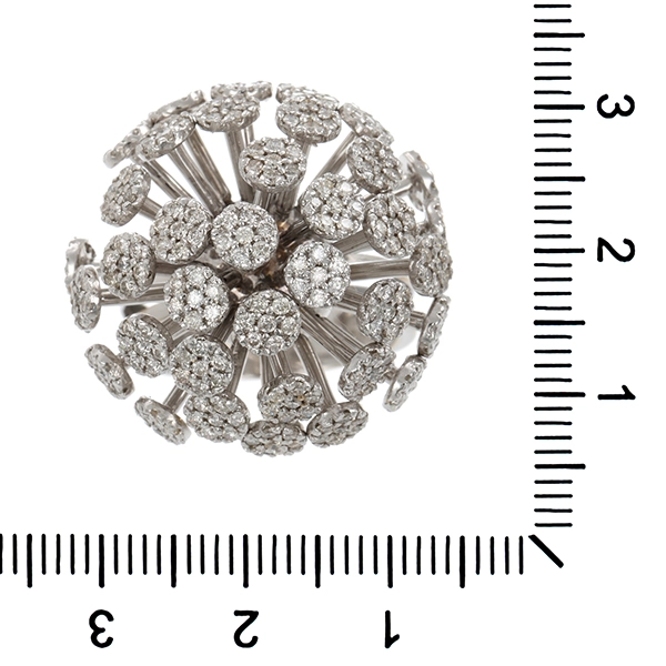 Diamantring, 18K, Weißgold, Brillanten 1,26 ct