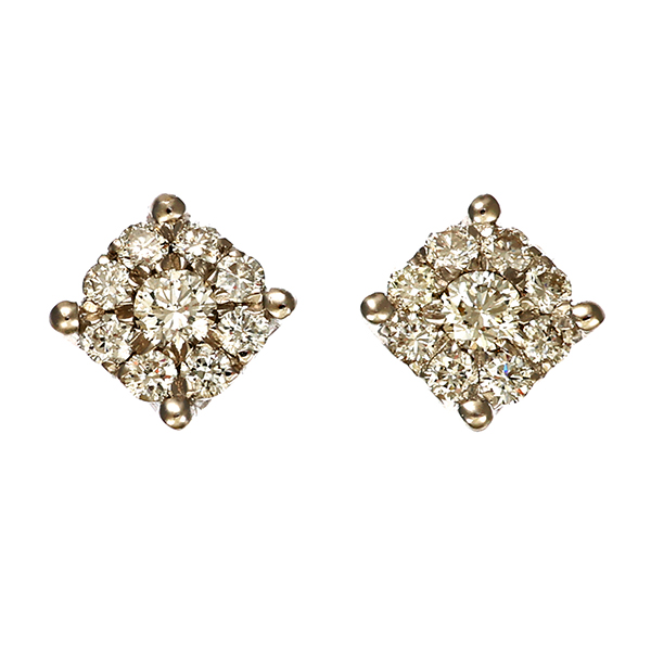 Ohrstecker, 18K, Weißgold, Brillanten 0,28 ct