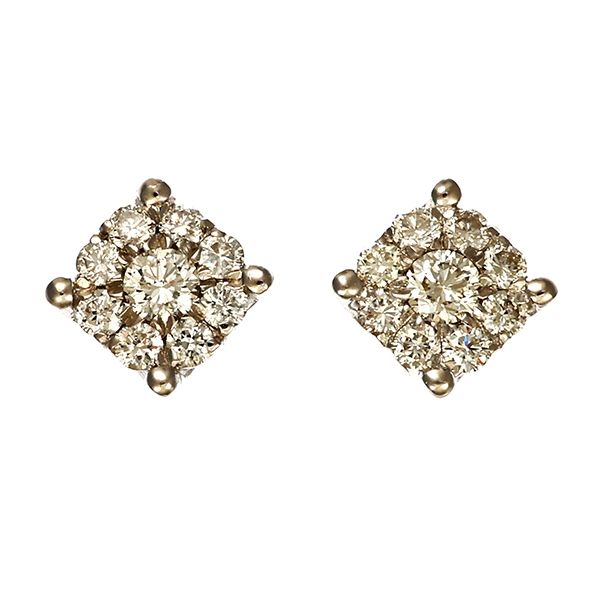 Ohrstecker, 18K, Weißgold, Brillanten 0,28 ct