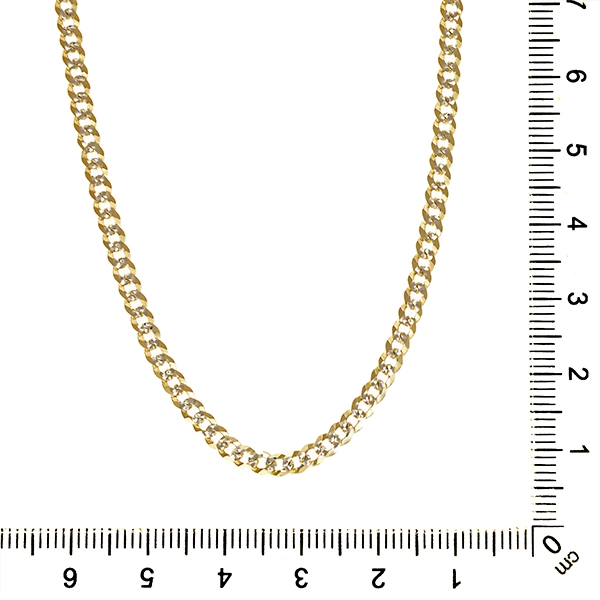 Collierkette, 14K, Gelb-/Weißgold
