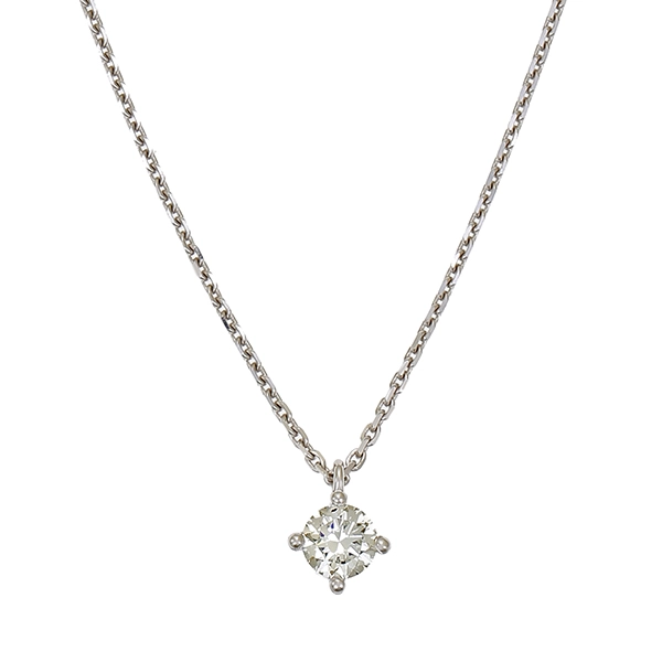 Collier, 14K, Weißgold, Brillant 0,26 ct