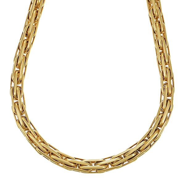 Collier, 14K, Gelbgold, Zopf