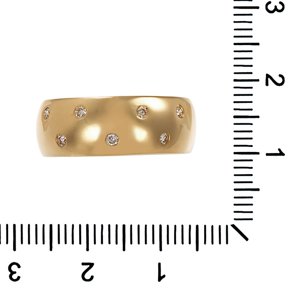 Diamantring, 14K, Gelbgold, Brillanten