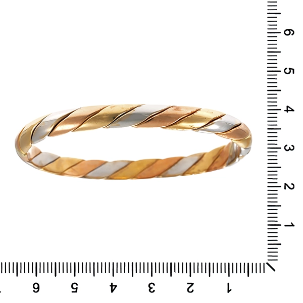 Armreif, 18K, Rot-/Weiß-/Gelbgold