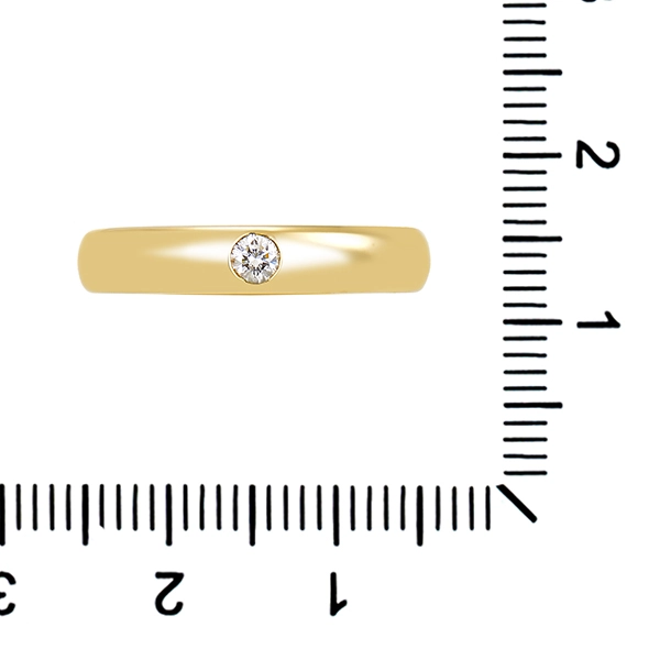 Diamantring, 14K, Gelbgold, Brillant