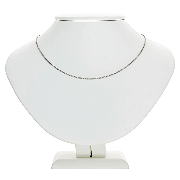 Collierkette, 14K, Weißgold, Anker-