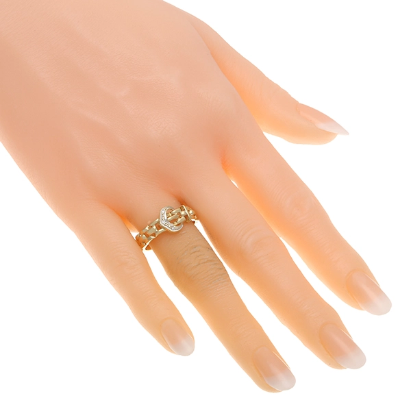 Diamantring, 18K, Gelb-/Weißgold, Brillanten