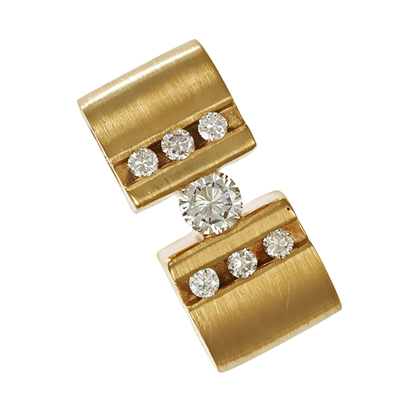 Anhänger , 14K, Gelbgold, Brillanten