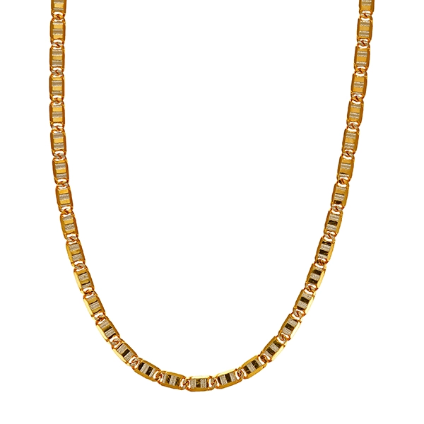 Collierkette, 18K, Gelb-/Weißgold