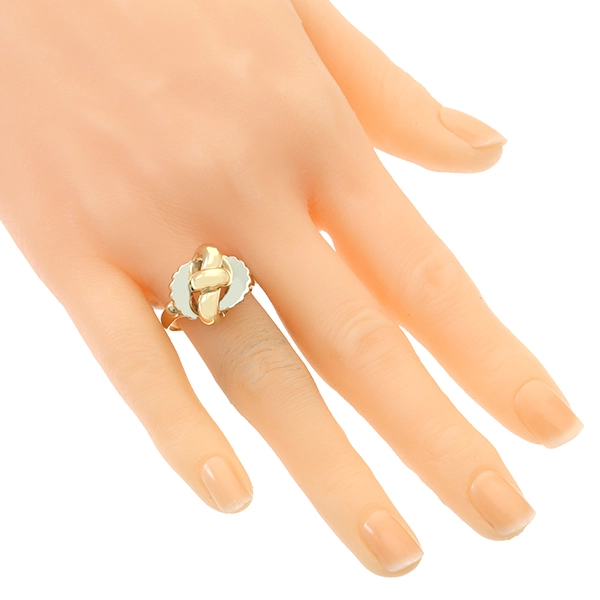Ring, 14K, Gelb-/Weißgold