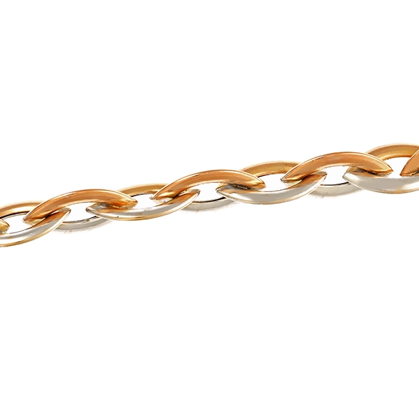 Armband, 14K, Weiß-/Rotgold
