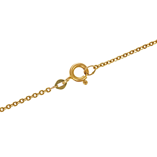 Collier, 14K, Gelb-/Weißgold, Brillant