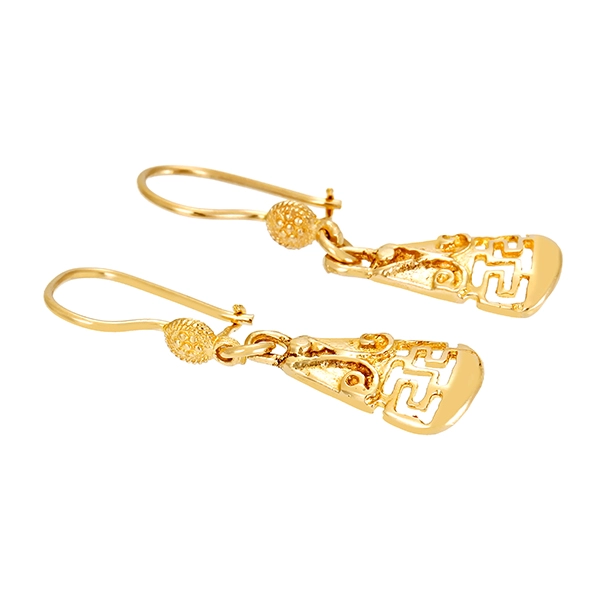 Ohrhänger, 14K,. Gelbgold