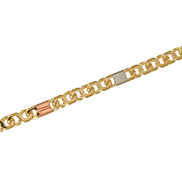 Armband, 14K, Rot,-Gelb-/Weißgold