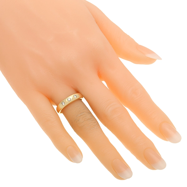 Diamantring, 14K, Gelbgold, Brillant 0,12 ct