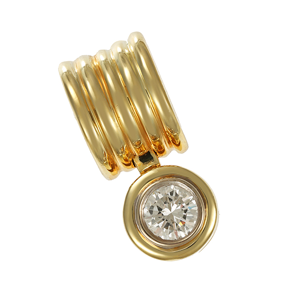Anhänger, 14K, Gelb-/Weißgold, Brillant 0,50 ct