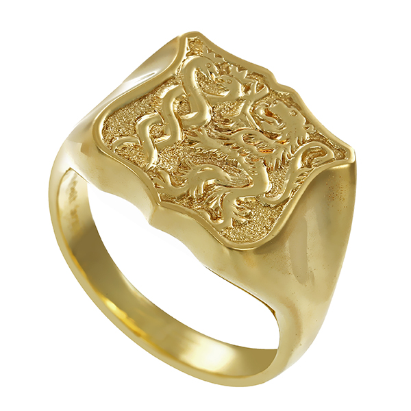 Herrenring, 14K, Gelbgold, Siegelring