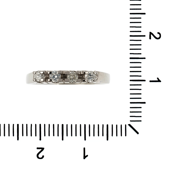 Diamantring, 14K, Weißgold, Brillanten 0,16 ct
