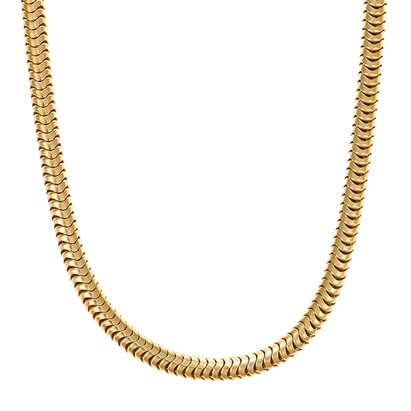 Kette, 14K, Gelbgold, Schlange-