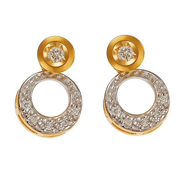 Ohrstecker, 9K, Gelbgold, Brillanten