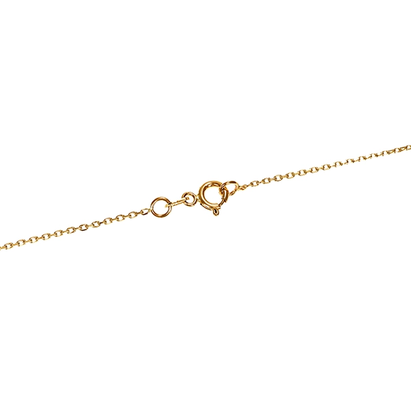 Collier, 14K, Gelbgold, Zirkonia, Schmetterling