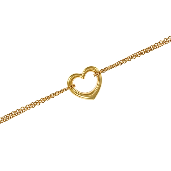 Armband, 9K, Gelbgold, Herz