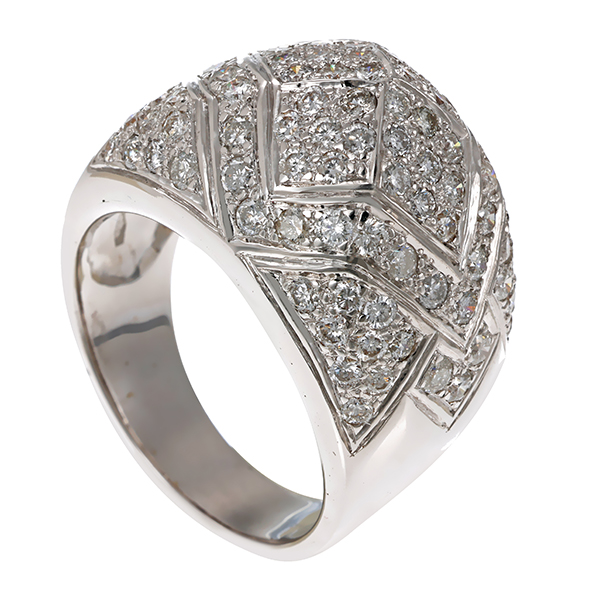 Goldring, 18K, Gelbgold, Brillanten