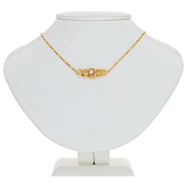 Collier, 18K, Gelb-/Weißgold, Brillant