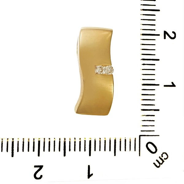 Anhänger, 18K, Gelbgold, Brillanten