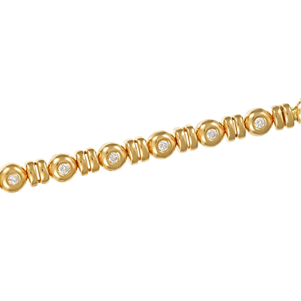 Armband, 18K, Gelbgold, Brillanten 1,00 ct