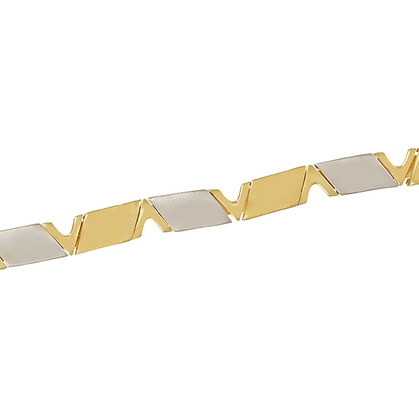Armband, 14K, Gelb-/Weißgold