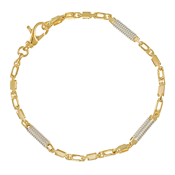 Armband, 14K, Gelb-/Weißgold
