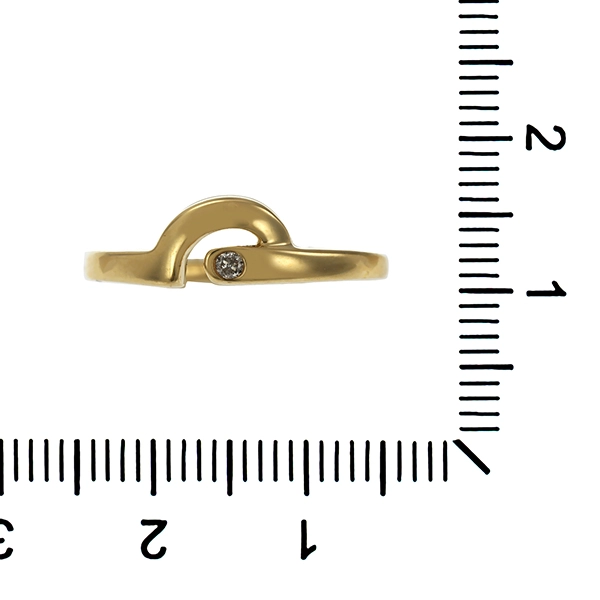Diamantring, 14K, Gelbgold, Brillant