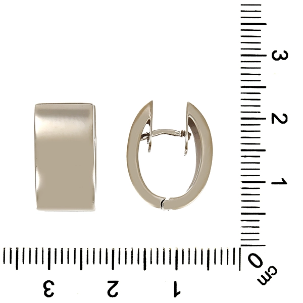 Creolen, 18K, Weißgold