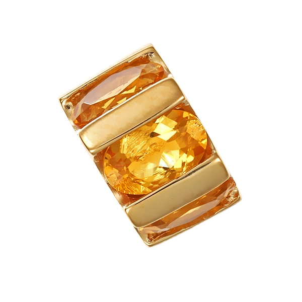 Anhänger, 9K, Gelbgold, Citrine