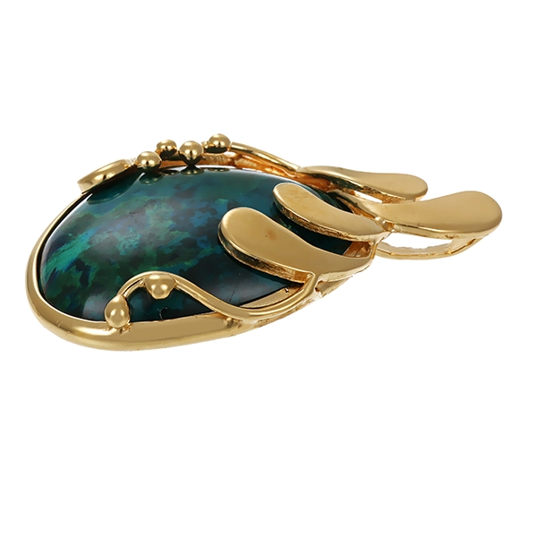 Anhänger, 14K, Gelbgold, Eilatstein