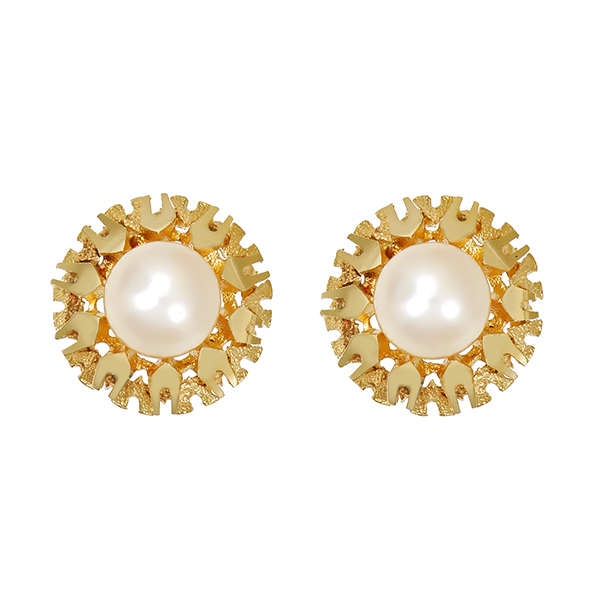 Ohrstecker, 14K, Gelbgold, Perlen