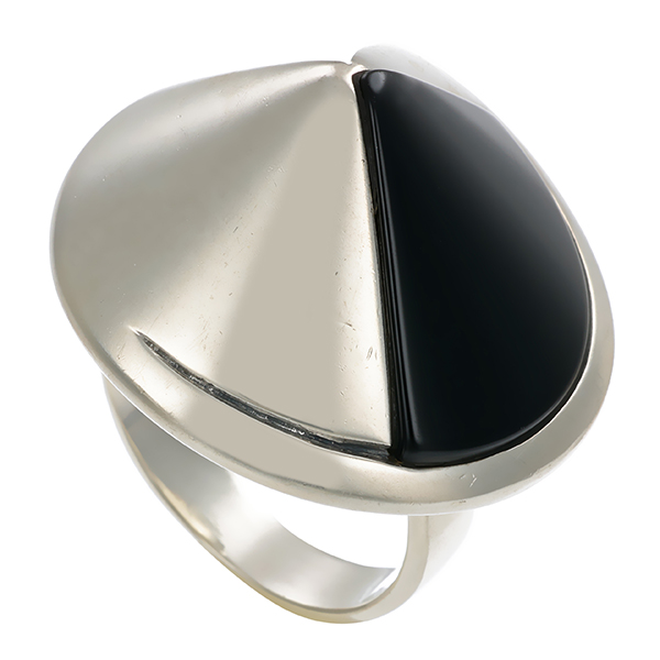 Ring, 925, Silber, Onyx