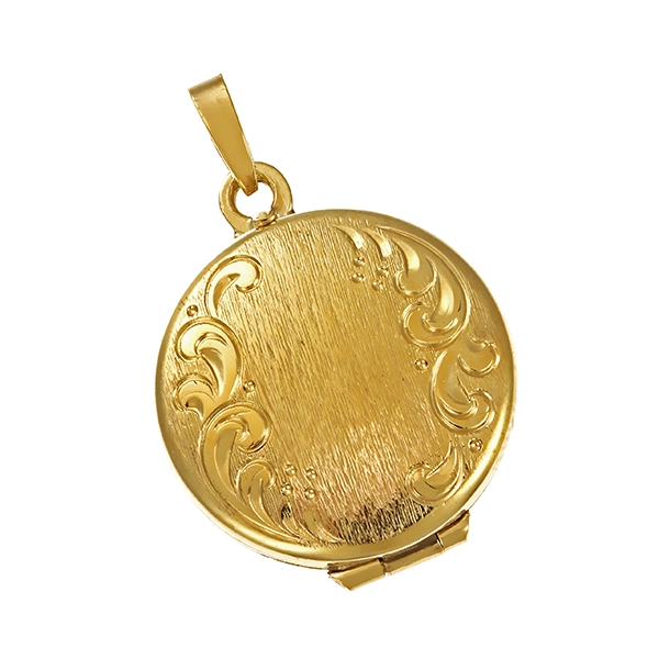 Anhänger, 8K, Gelbgold, Medaillon