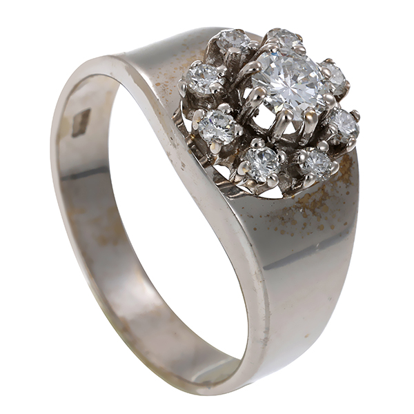 Diamantring, 14K, Weißgold, Brillant