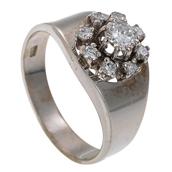 Diamantring, 14K, Weißgold, Brillant