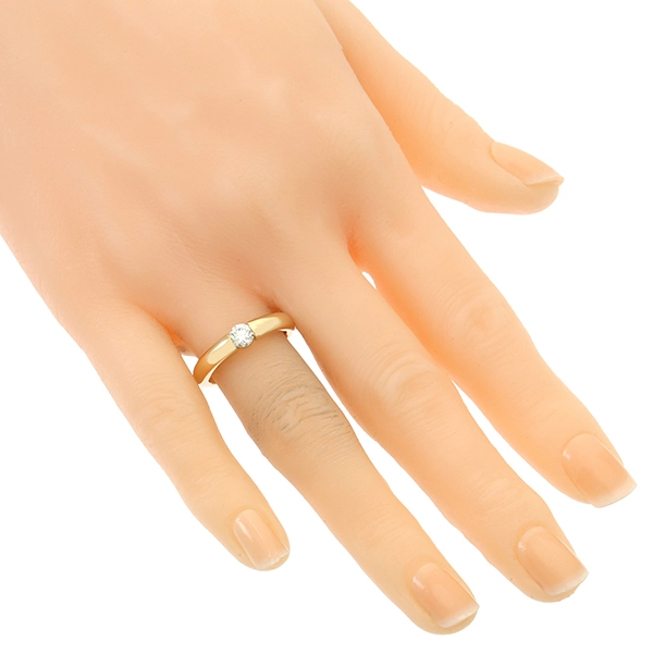 Diamantring, 18K, Gelbgold, Brillant 0,33 ct
