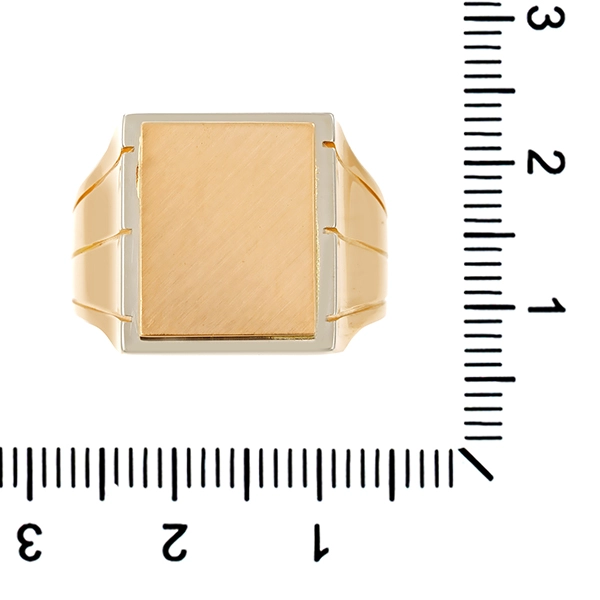 Herrenring, 18K, Rotgold