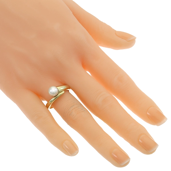 Ring, 8K, Gelbgold, Perle