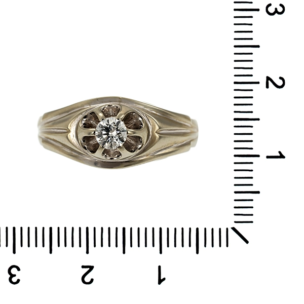 Diamantring, 14K, Weißgold, Brillant 0,20 ct