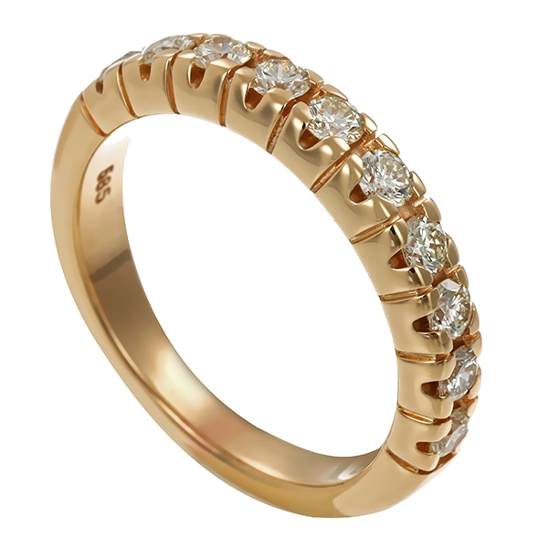 Brillantring, 14K, Gelbgold, 0,50ct