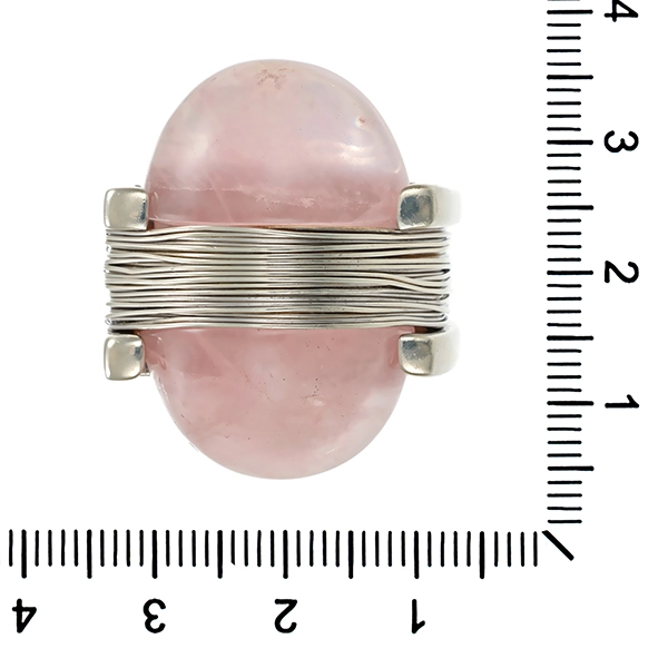 Ring, Silber 925, Rosenquarz
